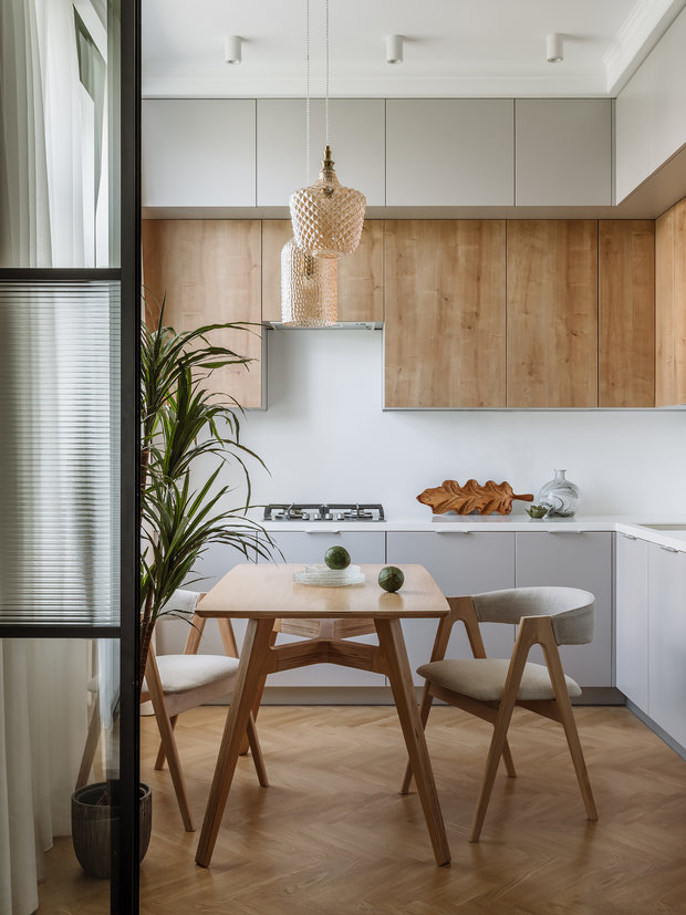 Фотография: Кухня и столовая в стиле Современный, Эклектика, Восточный, Квартира, Проект дня, Москва, 3 комнаты, 60-90 метров, Виолетта Голубева – фото на INMYROOM