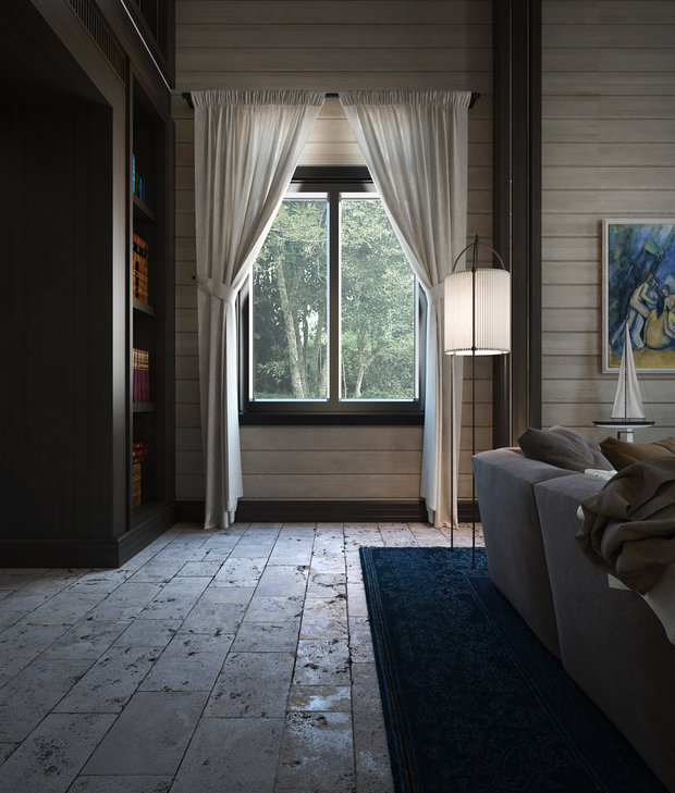 Фото из портфолио Интерьер двухуровневой гостиной / Interior living room – фотографии дизайна интерьеров на INMYROOM