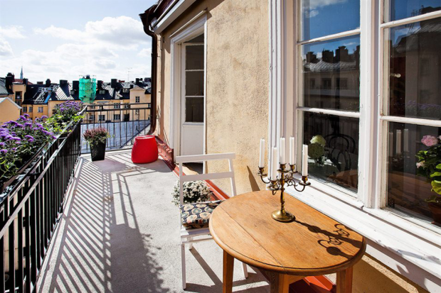 Фотография: Балкон, Терраса в стиле Скандинавский, Лофт, Малогабаритная квартира, Квартира, Дома и квартиры – фото на INMYROOM