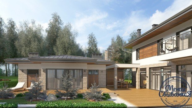 Фото из портфолио Двухэтажный загородный дом – фотографии дизайна интерьеров на INMYROOM