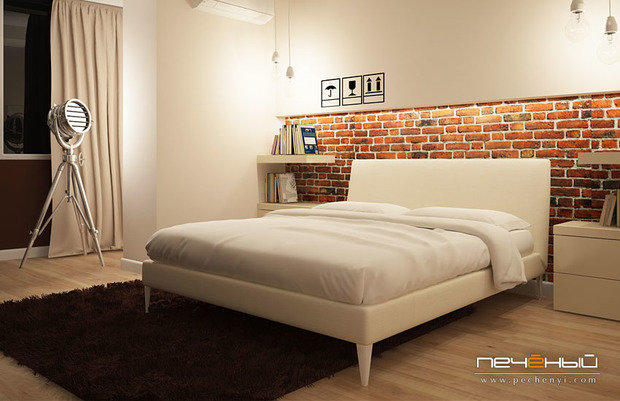 Фото из портфолио Спальня в стиле лофт – фотографии дизайна интерьеров на INMYROOM