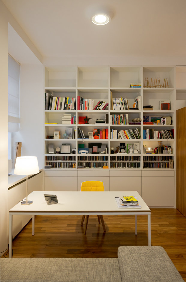 Фотография: Офис в стиле Скандинавский, Современный, Малогабаритная квартира, Квартира, Дома и квартиры, Минимализм, Переделка – фото на INMYROOM