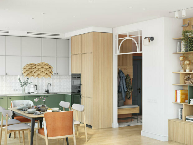 Фото из портфолио Дизайн интерьера четырехкомнатной квартиры в ЖК "I Love" – фотографии дизайна интерьеров на INMYROOM