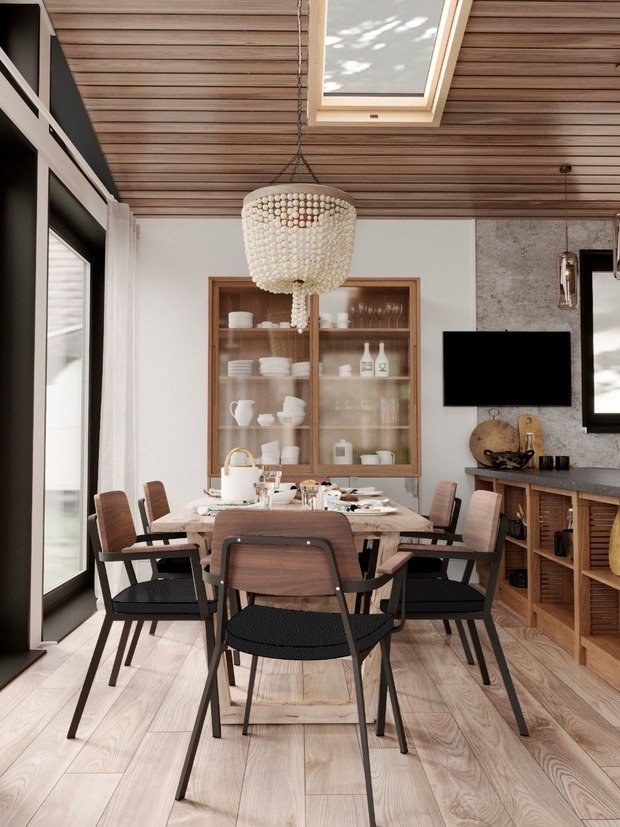 Фото из портфолио Загородный дом 147,7 м² с черными акцентами – фотографии дизайна интерьеров на INMYROOM