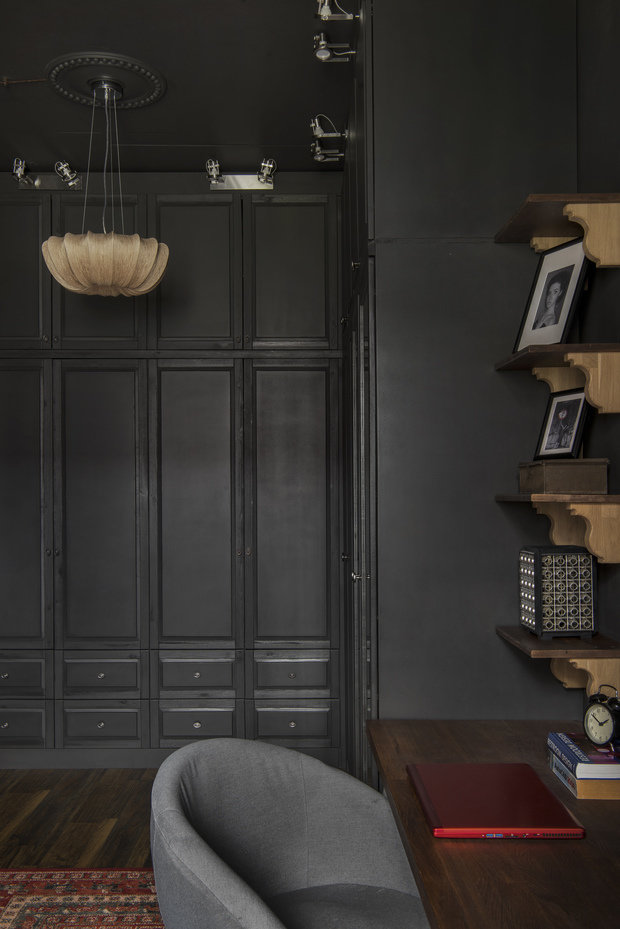 Фотография: Кабинет в стиле Прованс и Кантри, Эклектика, Квартира, Проект недели, Москва, 1 комната, 2 комнаты, до 40 метров, 40-60 метров, Наталия Турченко – фото на INMYROOM