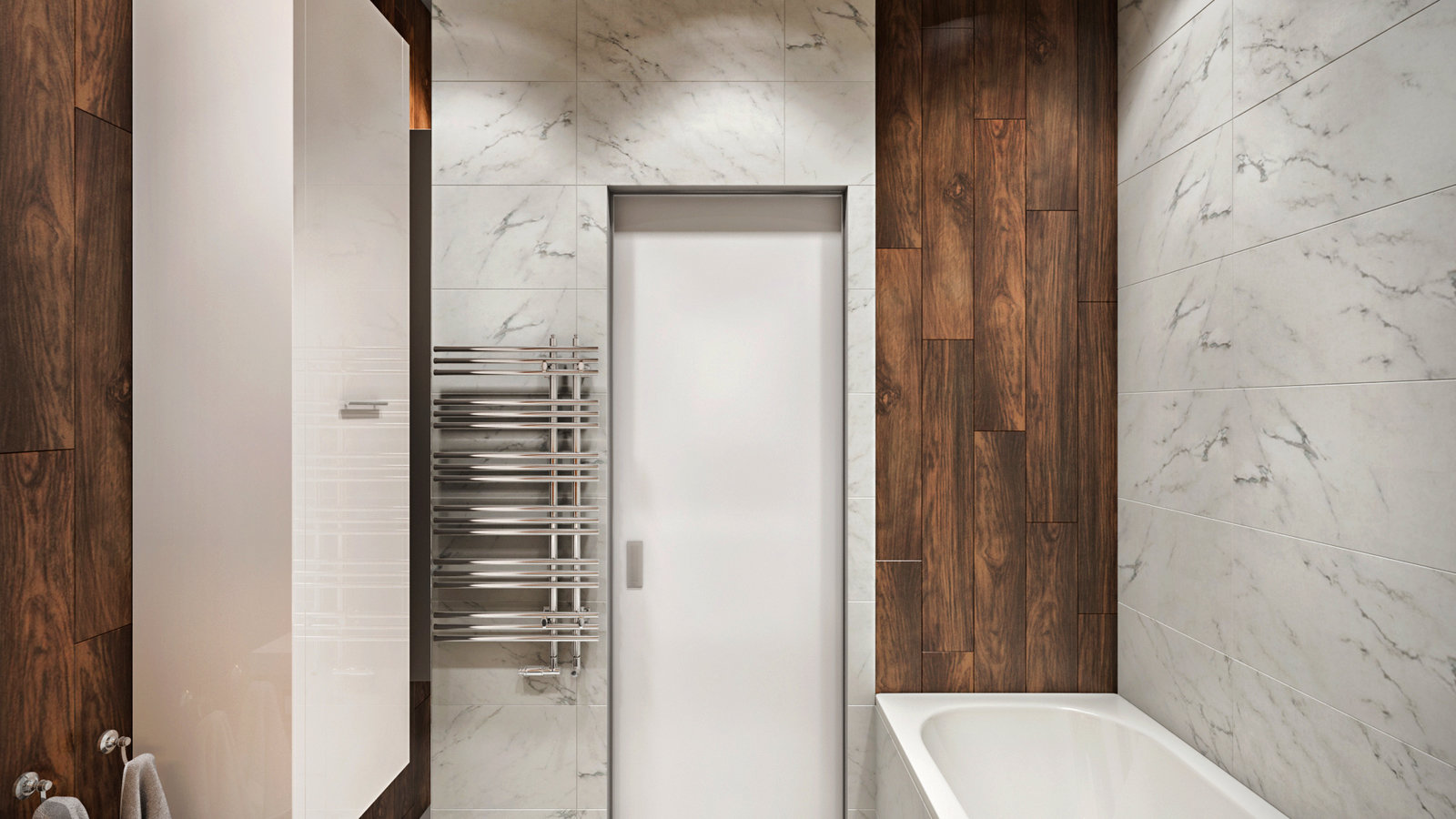 Фотография: Ванная в стиле Современный, Малогабаритная квартира, Квартира, Проект недели, Москва, Михаил Новинский, Ольга Погорелова, Монолитный дом, 1 комната, 40-60 метров, Марк Гришин – фото на INMYROOM Фотография: Ванная в стиле Современный, Малогабаритная квартира, Квартира, Проект недели, Москва, Михаил Новинский, Ольга Погорелова, Монолитный дом, 1 комната, 40-60 метров, Марк Гришин – фото на INMYROOM