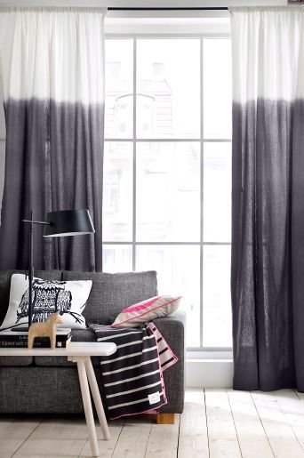 Фотография: Гостиная в стиле Скандинавский, Современный, Декор интерьера, Текстиль, Декор, Текстиль, Ткани, Шторы – фото на INMYROOM