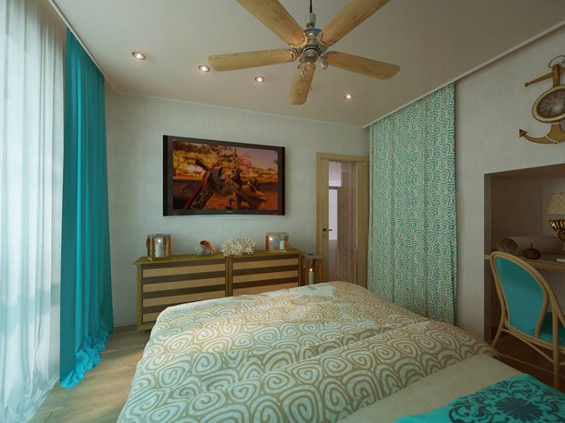 Фото из портфолио средиземноморская спальня для Дины – фотографии дизайна интерьеров на INMYROOM