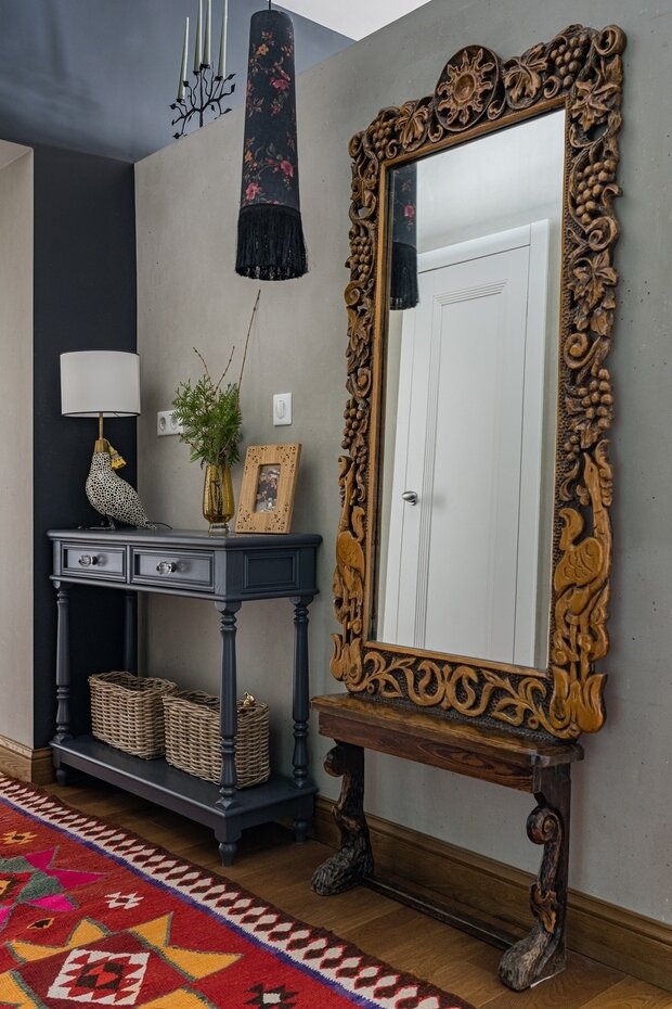 Фотография: Прихожая в стиле Прованс и Кантри, Эклектика, Винтажный, Квартира, Проект недели, Блочный дом, 3 комнаты, Более 90 метров, Уфа, Юлия Мусина, Александр Сафаров, PRSPKT Architects – фото на INMYROOM