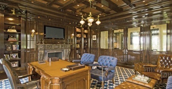 Фотография: Кабинет в стиле Классический, Дома и квартиры, Интерьеры звезд, Нью-Йорк – фото на INMYROOM