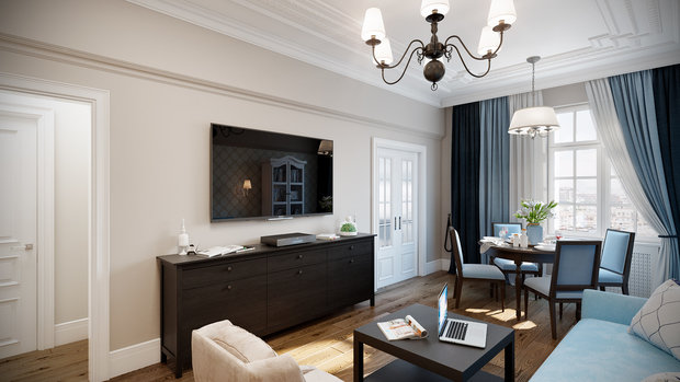 Фотография: Гостиная в стиле Классический,  – фото на INMYROOM