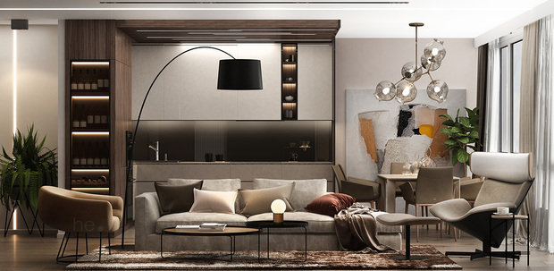 Фото из портфолио Hoffmann Apartment – фотографии дизайна интерьеров на INMYROOM
