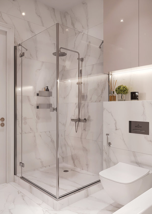 Фото из портфолио Нежная неоклассика – фотографии дизайна интерьеров на INMYROOM