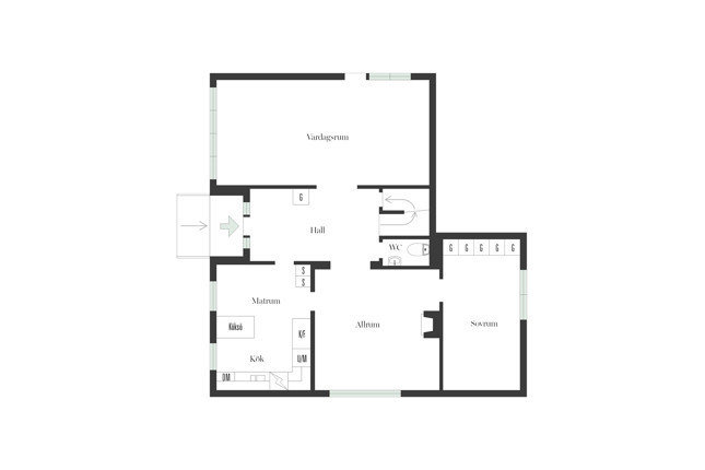 Фотография: Планировки в стиле , Скандинавский, Современный, Декор интерьера, Дом, Белый, Минимализм, Вилла, Серый, Голубой, Коричневый, 4 и больше, Более 90 метров – фото на INMYROOM