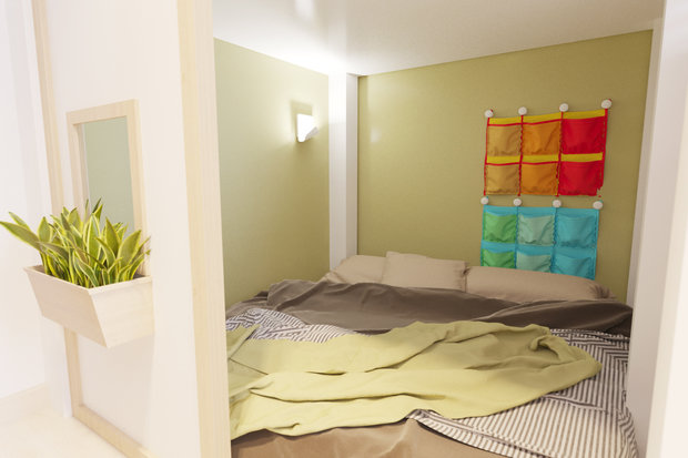 Фото из портфолио Детская комната с магнитно-грифельным покрытием – фотографии дизайна интерьеров на INMYROOM