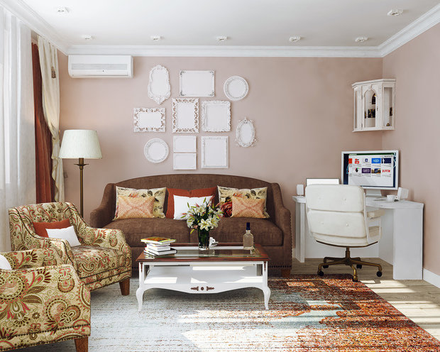 Фотография: Гостиная в стиле Прованс и Кантри – фото на INMYROOM