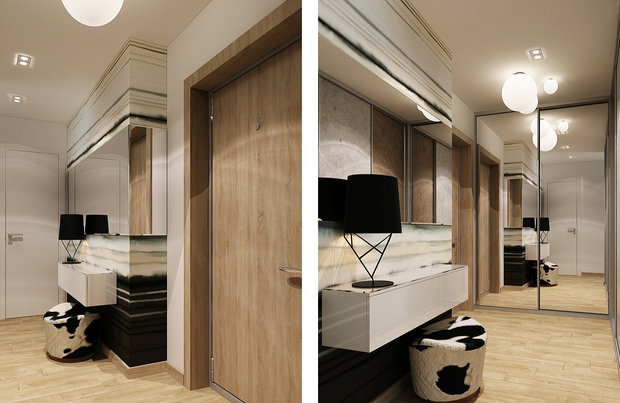 Фото из портфолио Бетон и глянец. Квартира для двоих – фотографии дизайна интерьеров на InMyRoom.ru