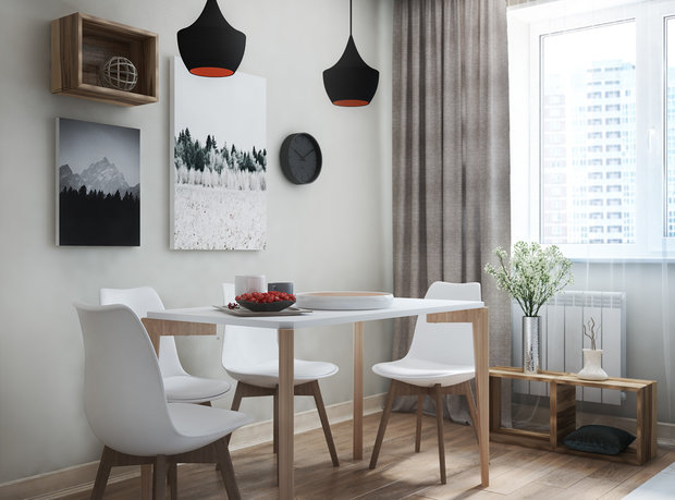 Фото из портфолио Светлая легкая кухня – фотографии дизайна интерьеров на INMYROOM