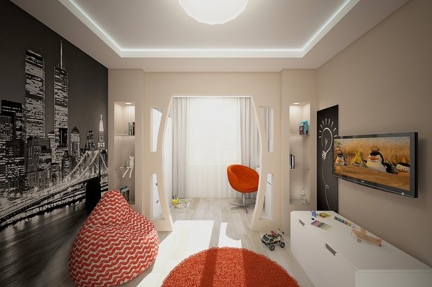 Фото из портфолио Детская для Вани – фотографии дизайна интерьеров на INMYROOM