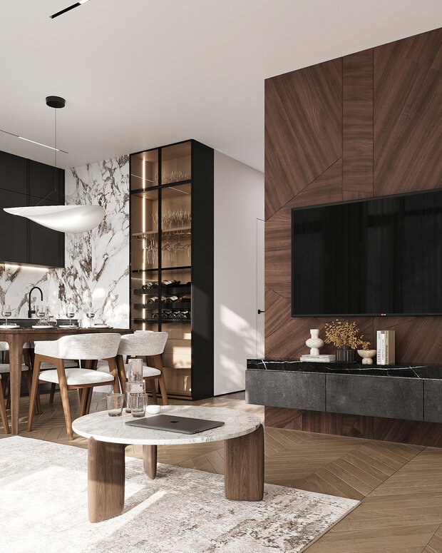 Фото из портфолио Дизайн интерьера квартиры в ЖК «Министр» в стиле современная классика – фотографии дизайна интерьеров на INMYROOM