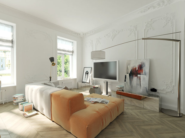 Фото из портфолио Квартира на Б. Грузинской – фотографии дизайна интерьеров на INMYROOM