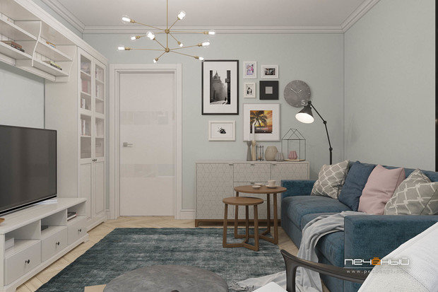 Фото из портфолио Из двушки в трёшку – фотографии дизайна интерьеров на INMYROOM