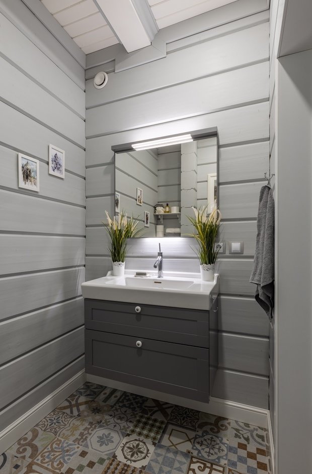 Фотография: Ванная в стиле Современный, Эко, Дом, Проект недели, Санкт-Петербург, Дом и дача, 4 и больше, Более 90 метров, Евгения Попова – фото на INMYROOM