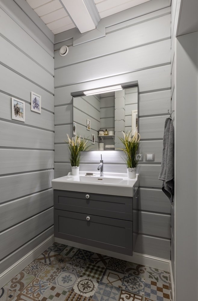 Фотография: Ванная в стиле Современный, Эко, Дом, Проект недели, Санкт-Петербург, Дом и дача, 4 и больше, Более 90 метров, Евгения Попова – фото на INMYROOM