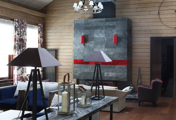 Фотография: Гостиная в стиле Эко, Эклектика, Дом, Проект недели, Дом и дача, Московская область, Лада Засимова, Виктория Николаева – фото на INMYROOM