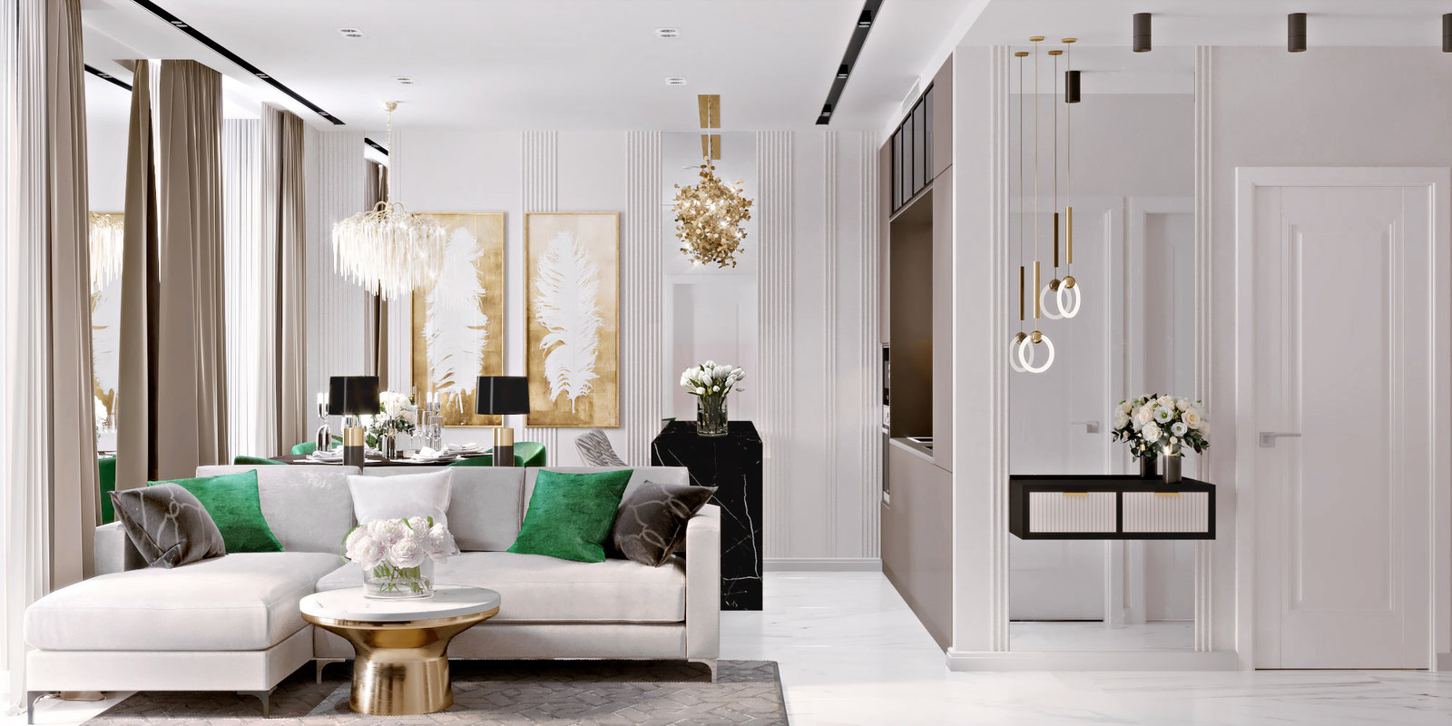 Фотография: Гостиная в стиле Классический, Современный, Квартира, Проект недели, Москва, 3 комнаты, 60-90 метров, Александра Гартке – фото на INMYROOM Фотография: Гостиная в стиле Классический, Современный, Квартира, Проект недели, Москва, 3 комнаты, 60-90 метров, Александра Гартке – фото на INMYROOM