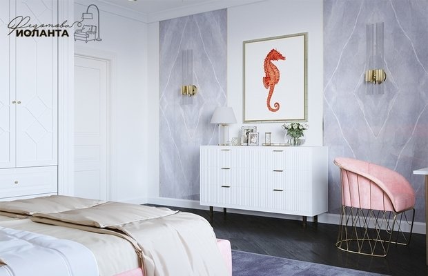 Фото из портфолио ЖК Коралл (спальня) – фотографии дизайна интерьеров на INMYROOM