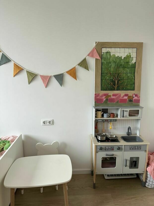 Фотография: Детская в стиле Скандинавский, Современный, Квартира, Москва, Ремонт на практике, 2 комнаты, 60-90 метров – фото на INMYROOM