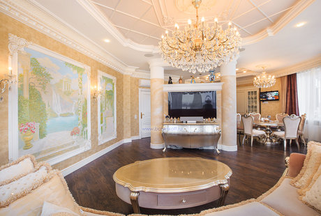 Фото реализованной гостиной в квартире от Батенькофф