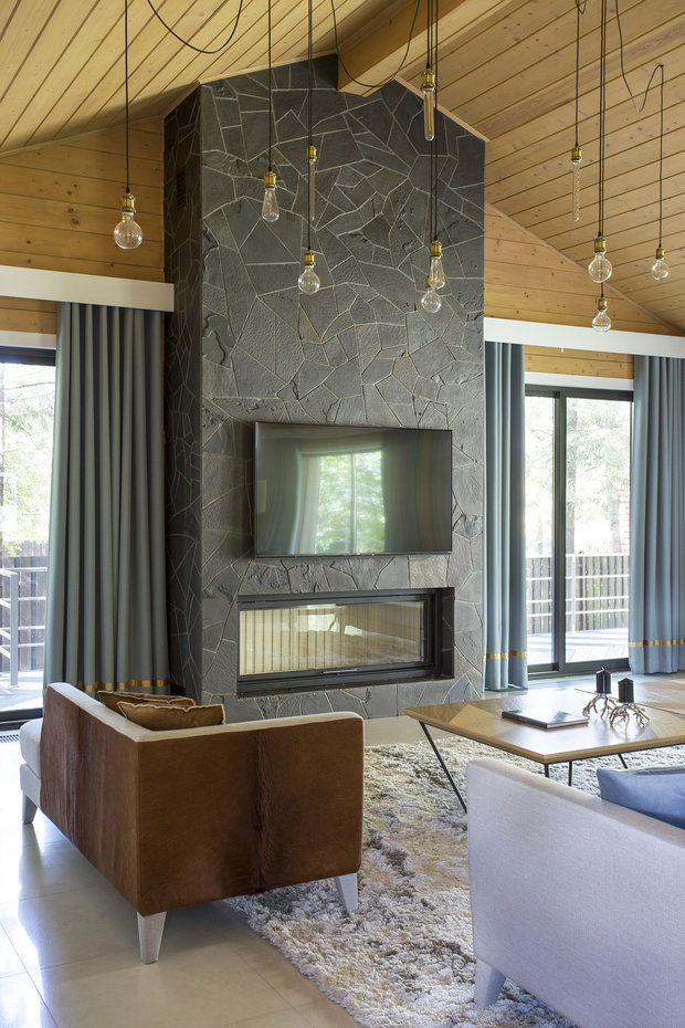 Фотография: Гостиная в стиле Современный, Эко, Дом, Дом и дача, 4 и больше, Более 90 метров, Студия TS Design, Эксклюзивные проекты, построить дом, строительство дома, дом в эко стиле, фото интерьера, дизайн интерьера фото – фото на INMYROOM