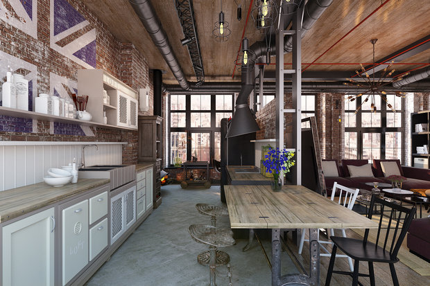 Фото из портфолио Лофт 17 – фотографии дизайна интерьеров на INMYROOM