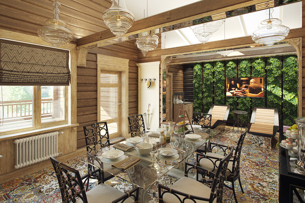 Фото из портфолио Эклектика в дереве – фотографии дизайна интерьеров на INMYROOM