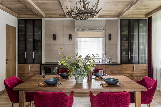 Фотография: Кухня и столовая в стиле Современный, Эклектика, Проект дня, Дача, Дом и дача, Самара, 3 комнаты, 60-90 метров, Мария Карпова, Ольга Борисова – фото на INMYROOM