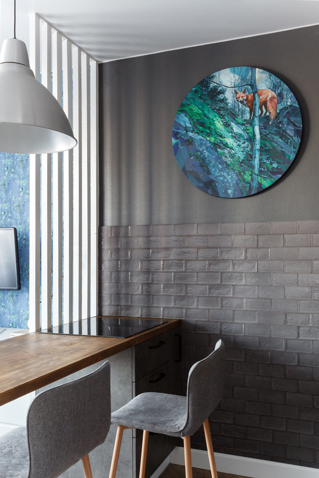 Фотография: Кухня и столовая в стиле Скандинавский, Современный, Малогабаритная квартира, Квартира, Студия, Проект недели, Санкт-Петербург, до 40 метров, Светлана Куксова – фото на INMYROOM