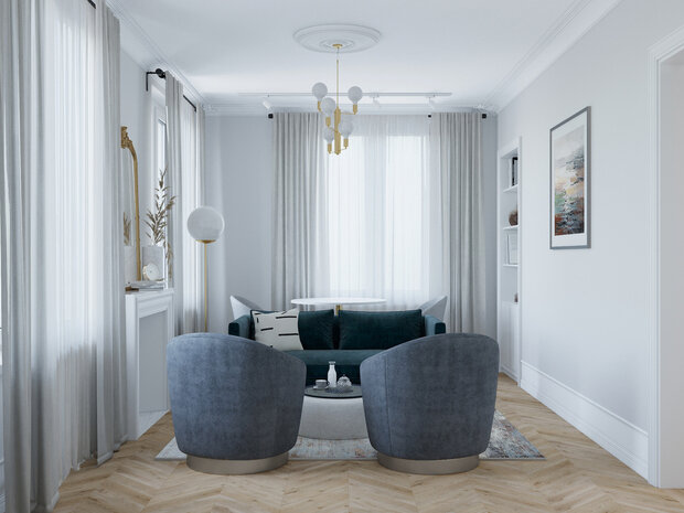 Фото из портфолио Квартира  в современном стиле с нотками французской классики – фотографии дизайна интерьеров на INMYROOM