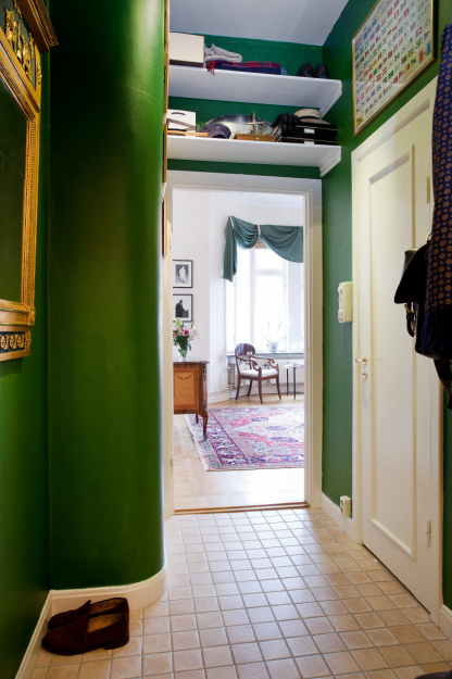 Фотография: Прихожая в стиле Скандинавский, Эклектика, Гостиная, Классический, Малогабаритная квартира, Квартира, Дома и квартиры, Стокгольм – фото на INMYROOM