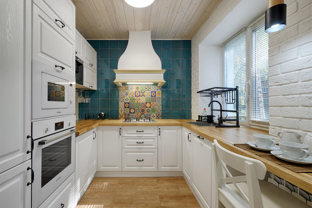 Фотография: Кухня и столовая в стиле Скандинавский, Современный, Квартира, Проект недели, Московская область, 2 комнаты, 40-60 метров, Солнечногорск – фото на INMYROOM