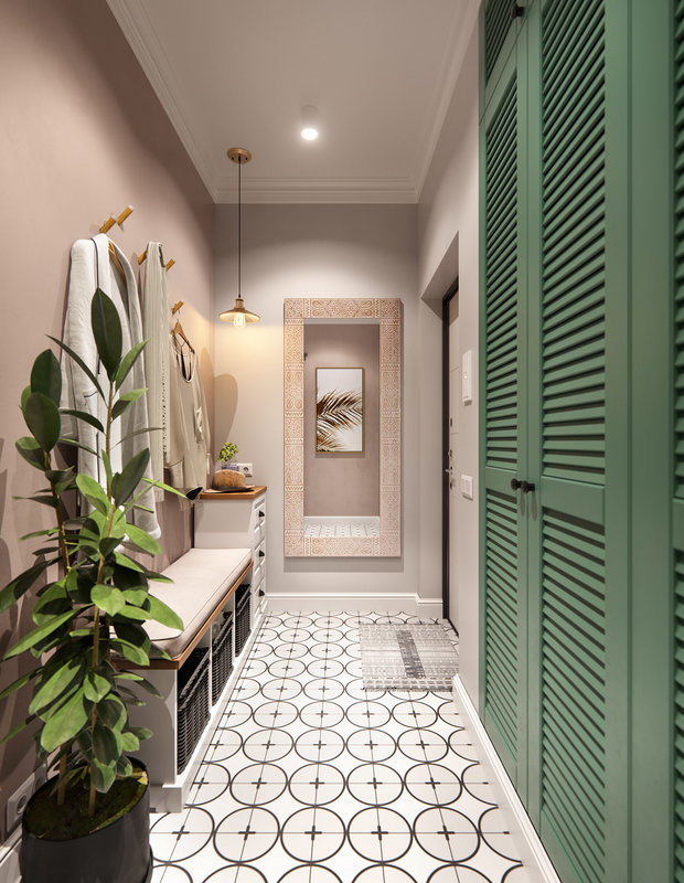 Фотография: Прихожая в стиле Современный, Скандинавский, Квартира, Проект дня, Москва, 3 комнаты, 60-90 метров, Олег Минц – фото на INMYROOM