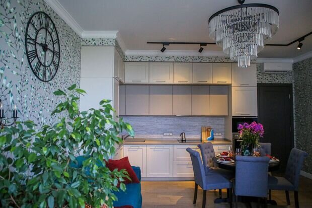 Фотография: Кухня и столовая в стиле Современный, Квартира, Проект дня, Московская область, Монолитный дом, 3 комнаты, 60-90 метров, Жуковский, Мария Чикунова – фото на INMYROOM