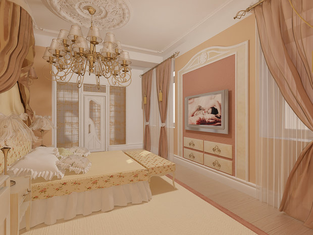 Фото из портфолио Дизайн классической спальни  – фотографии дизайна интерьеров на INMYROOM