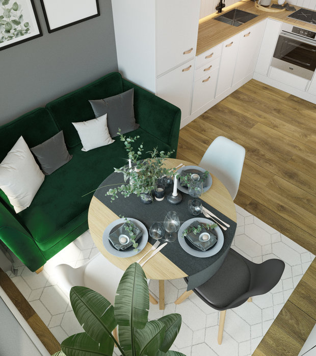 Фото из портфолио ЖК Ясный, квартира в скандинавском стиле – фотографии дизайна интерьеров на INMYROOM