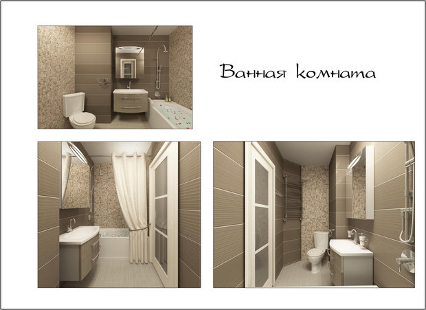 Фото из портфолио Дизайн двухкомнатной квартиры. – фотографии дизайна интерьеров на INMYROOM