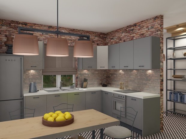 Фотография: Кухня и столовая в стиле Лофт – фото на INMYROOM