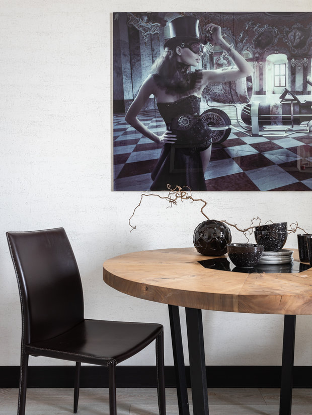 Фотография: Кухня и столовая в стиле Лофт, Современный, Эклектика, Квартира, Проект недели, Челябинск, 3 комнаты, Более 90 метров, Елена Илле – фото на INMYROOM