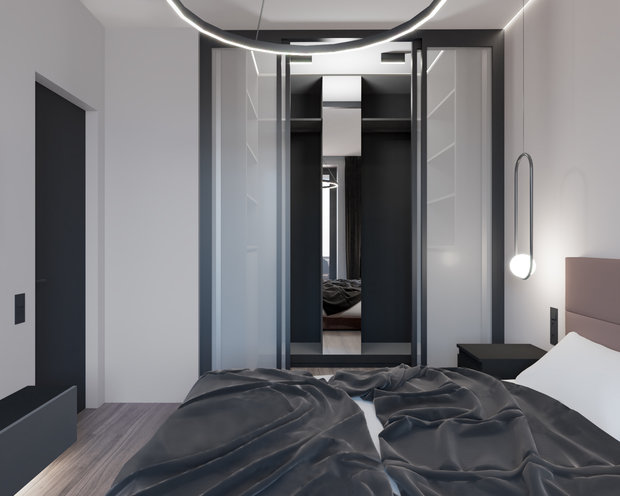 Фото из портфолио Дизайн-проект квартиры в ЖК Октябрьское поле 36 м2 – фотографии дизайна интерьеров на INMYROOM