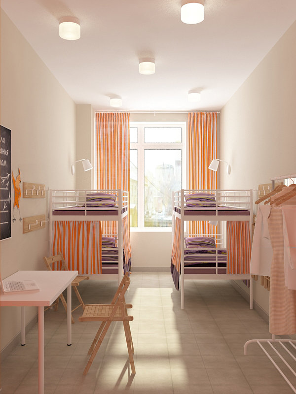 Фото из портфолио Дизайн-проект хостела "Сова и Жаворонок" – фотографии дизайна интерьеров на INMYROOM